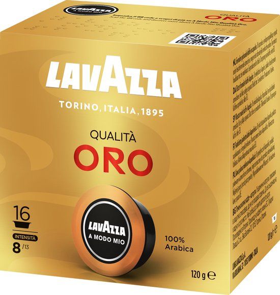 Lavazza Koffiecapsules Lavazza A Modo Mio Qualità Oro, 16 stuks