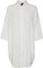 VERO MODA VMNATALI 3/4 LONG OVERSHIRT WVN GA SPE Femme Blouse - Maat S - Snow White