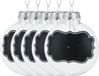 Koopman International Boules de Noël avec surface craie - 10x - 10 cm - Plastique