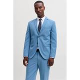 JACK & JONES PREMIUM JPRFRANCO slim fit gebreide colbert - blauw