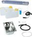 12V set voor campingwastafel, wasbak, spoelbak, geschikt voor Mercedes Sprinter, met warmwateraansluiting