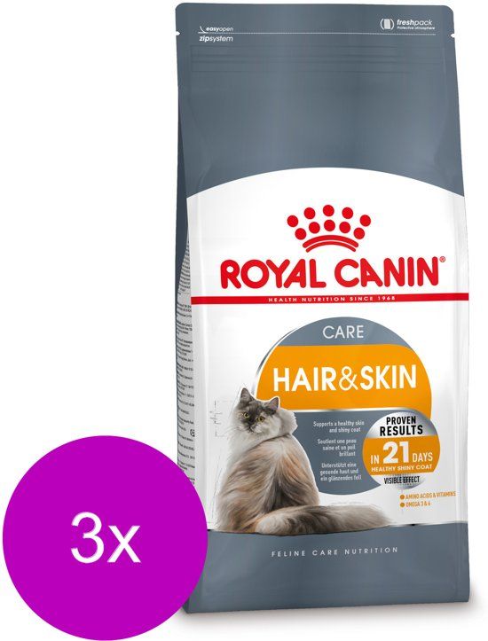 Royal Canin Fcn Hair & Skin Care - Kattenvoer - 3 x 2 kg