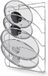 Joeji's Kitchen 2-weg installatie Pan Deksel Houder Kastdeur, Ijzerdraad Deksel Organizer voor Kast of Muur, 5-Slot 27,5 x 43 cm Pot Deksel Opslag, Multifunctioneel Pot Deksel Rek voor Opbergen of Drogen Deksels & Ander Keukengerei