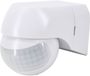 BEMKO Détecteur de mouvement PIR - Capteur de mouvement LED 800W - Pour extérieur IP44 - Détection 180° - Max. 12 m - Blanc