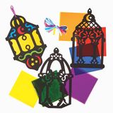 Baker Ross Ramadan Glas-in-lood decoratiesets - Set van 6