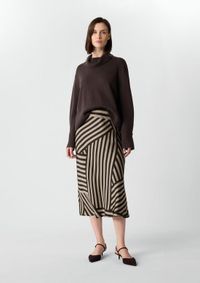 Comma Jupes Marron Foncé Taille : 38