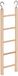 Nobby 31555 houten ladder 5 treden; 22 x 7 cm