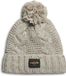 Superdry Beanie W9010163A.1JP Dames Wolmix Beige One Size