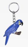 Cornelissen Houten blauwe Macaw Ara papegaai sleutelhanger 8 cm - Cadeau artikelen