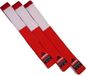 Adidas ceinture de judo rouge-blanc à carreaux pour 6e dan