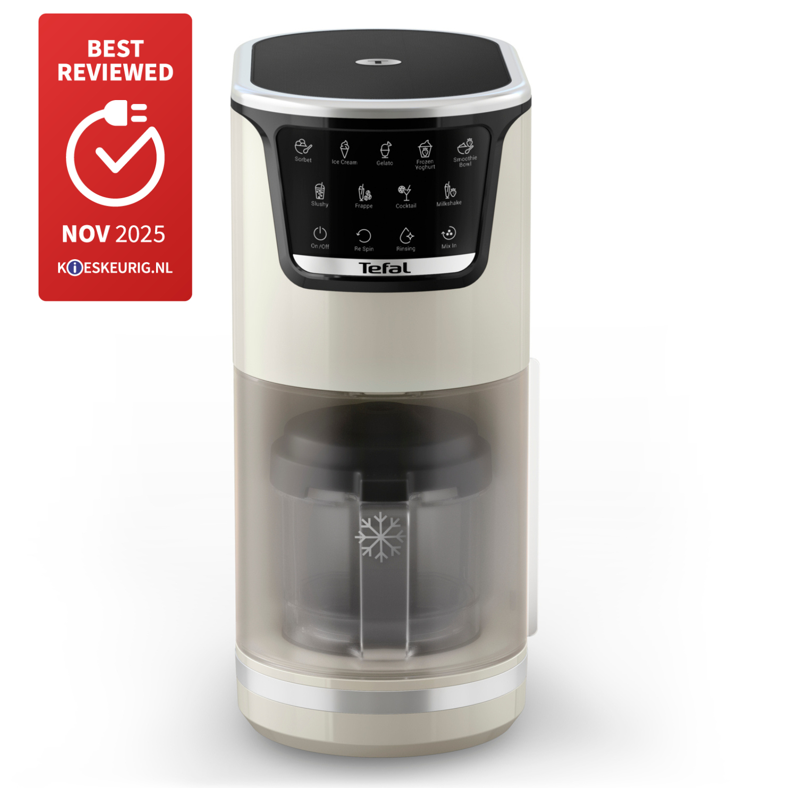 Tefal Dolci IG602AE0 - Ijsmachine - Traditioneel - 1.4L - Wit