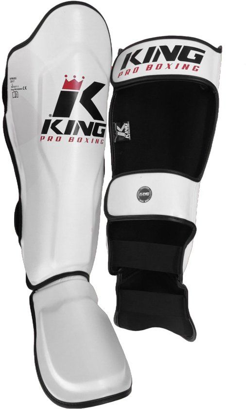 King Pro Boxing Scheenbeschermer KPB/SG wit - Maat M