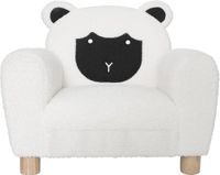 Atmosphera Kinderfauteuil - Schaap - Wit - Bouclé stof
