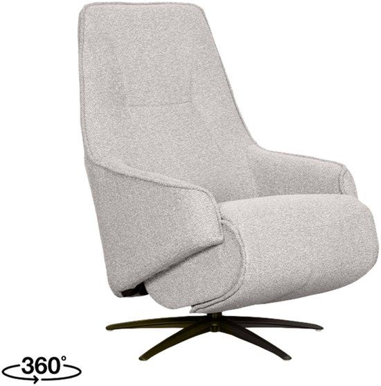 LABEL51 Odense Fauteuil - Naturel - Stof - Met Armleuning