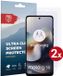 Rosso Screen Protector Geschikt voor Motorola Moto G56 | Ultra Clear Duo Pack | TPU Folie | Case Friendly Beschermfolie | 2 Stuks