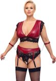 Cottelli Curvy Bralette Bondage Lingerie Rood 4XL