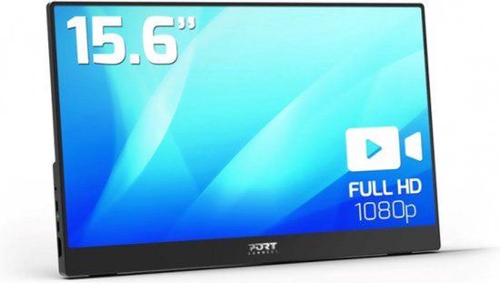 PORT Designs Port Connect Draagbare Monitor 15.6 inch Full HD IPS Zwart