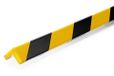 Durable Hoekbeschermingsprofiel C20, zelfklevend, 1 m, verpakking van 5 stuks, geel/zwart, 1101130