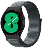 By Qubix Qubix - Sport Loop nylon bandje - Donkergrijs / blauw gemêleerd - geschikt voor Huawei Watch 5 - 46mm
