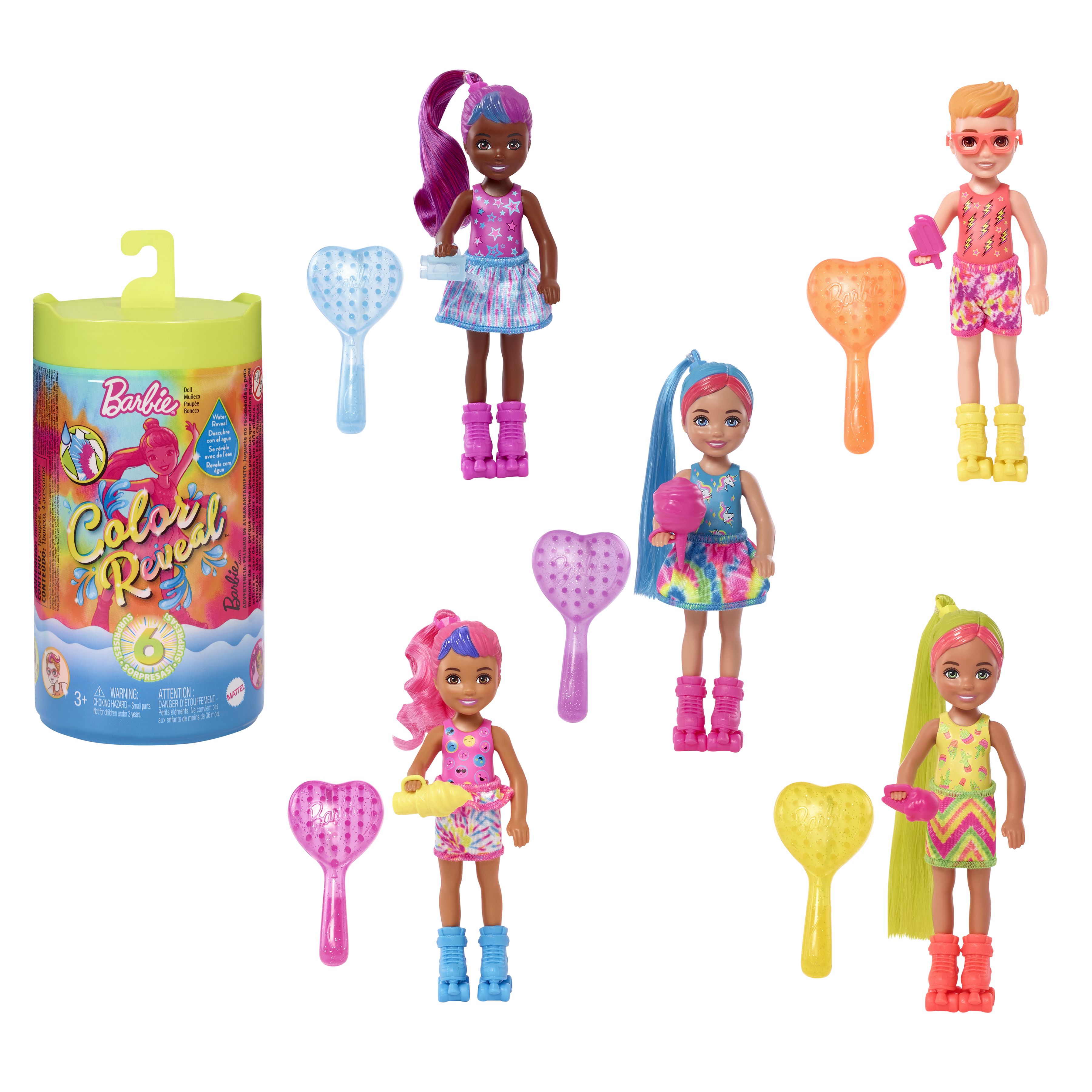 Barbie Color Reveal Chelsea Neon Tie-Dye Series Assortment