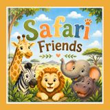 Safari Friends Coloring Book for Kids Ages 4–8
