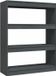 vidaXL Boekenkast/kamerscherm 100x30x103 cm massief grenenhout grijs