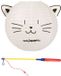 Ostaria Set Japanse bol lampion met stokje - kat/poes thema - lichtje - sint maarten