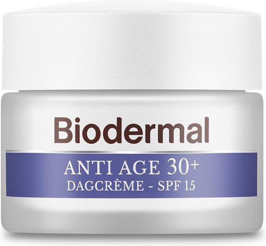 Biodermal Anti Age 30+ Dagcrème - Dagcrème met SPF15, niacinamide en hyaluronzuur tegen huidveroudering - 50 ml