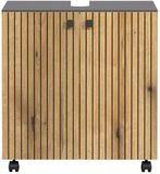 Trendteam Wastafelonderkast PureBliss Antraciet/Evoke Eiken BHT 60 x 64 x 42 cm