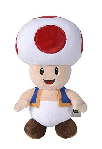 simba 109231009TOA Pluche dier Toad, geschikt vanaf de eerste maanden van de leeftijd, 20 cm