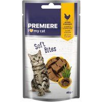 PREMIERE Soft Bites Kip en kattengras 3x40 g