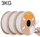 TPU Filament pour imprimantes 3D - TPU A90 - 1,75 mm - Shore 90A - Tolérance dimensionnelle ±0,03 mm - Bobine de 3 kg - Blanc