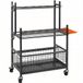 Corenia Tuingereedschap Organizer – Gereedschaphouder – Tuinopberger – Tuinrek – Metalen Organizer – Koolstofstaal – Met Wielen – Camel