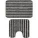 LIVARNO® Ensemble de salle de bain (avec découpure, gris)
