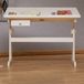 IDIMEX Bureau FLEXI, réglable en hauteur - blanc