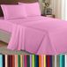 Elegant Comfort Gezelligste beddengoedset, rondom elastisch hoeslaken, diepe zak tot 40,6 cm, microvezel, lichtroze, twin/twin XL