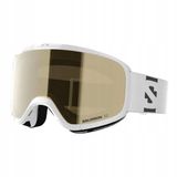 Salomon Lumi Access ski goggles white gold S2