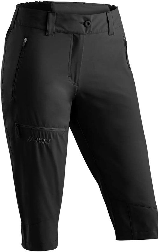 Maier Sports Lulaka Capri Loop 3/4 wandelbroek dames zwart maat 42
