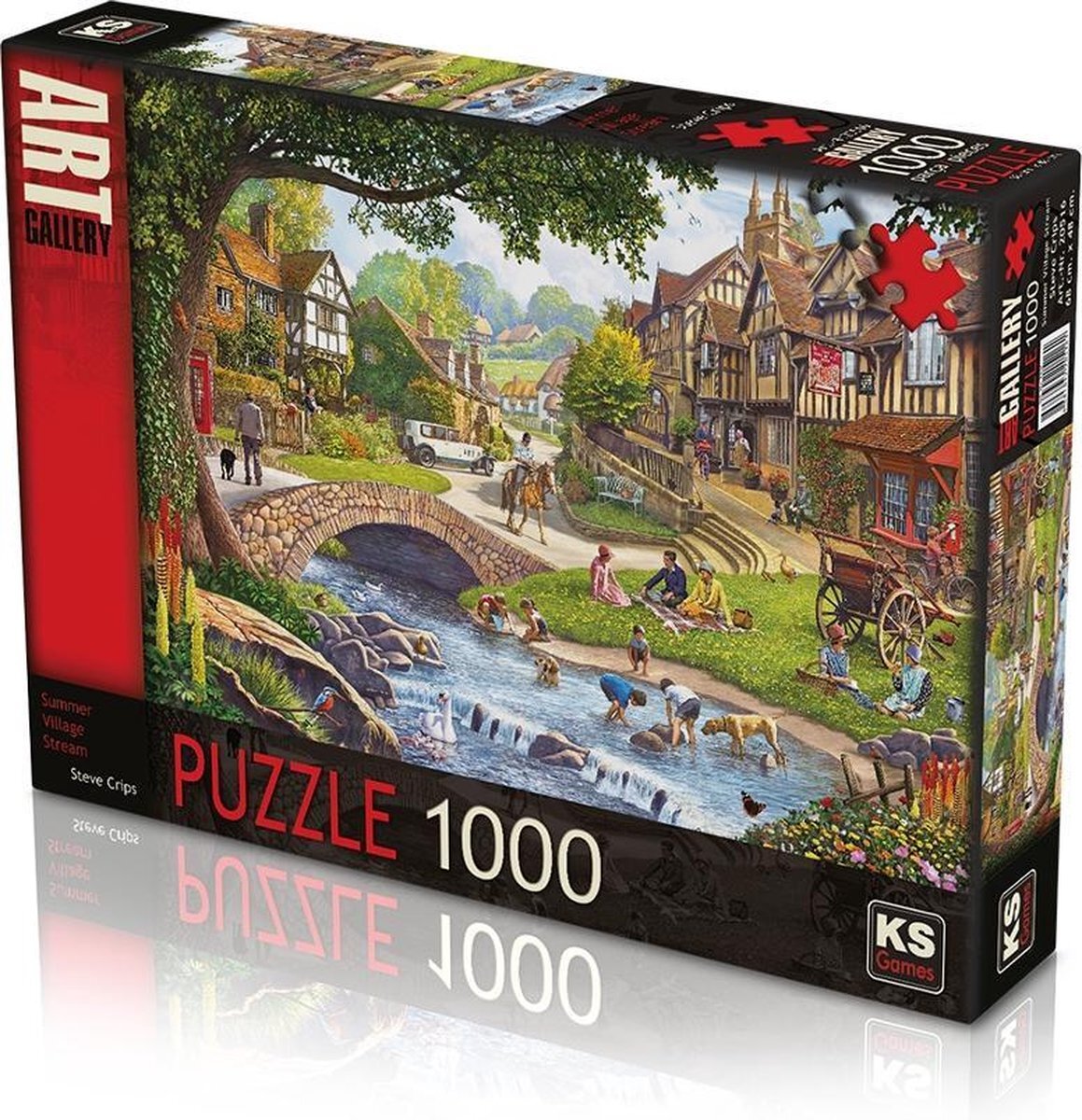 KS Games Summer Village Stream Puzzel 1000 Stukjes