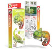 EUGY 3D Puzzel - Kameleon - Wilde Dieren - Duurzaam - Verzamel Ze Allemaal - 6 Jaar