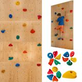Create for you – Mur d'escalade pour enfants, fabriqué en France, avec 15 prises, équipement de fitness pour la maison, jouet d'activité pour enfants, dimensions : 240 x 120 cm