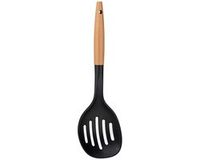 Kinvara Schuimspaan - Zwart/Bruin - Kunststof/Hout - 35 cm