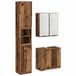 vidaXL Meuble de salle de bain avec étagère bois antique