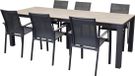 AVH-Collectie Malaga Sydney table de jardin 240x92xH74 cm 7 pièces polywood