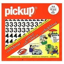 Pick-Up assorti helvetica 10 mm c zwart