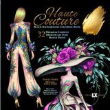 Haute Couture Black Background Coloring Book