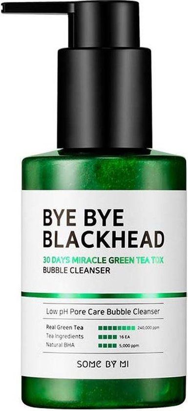 Some By Mi Bye Bye Blackhead 30 Days Miracle Green Tea Tox Bubble Cleanser