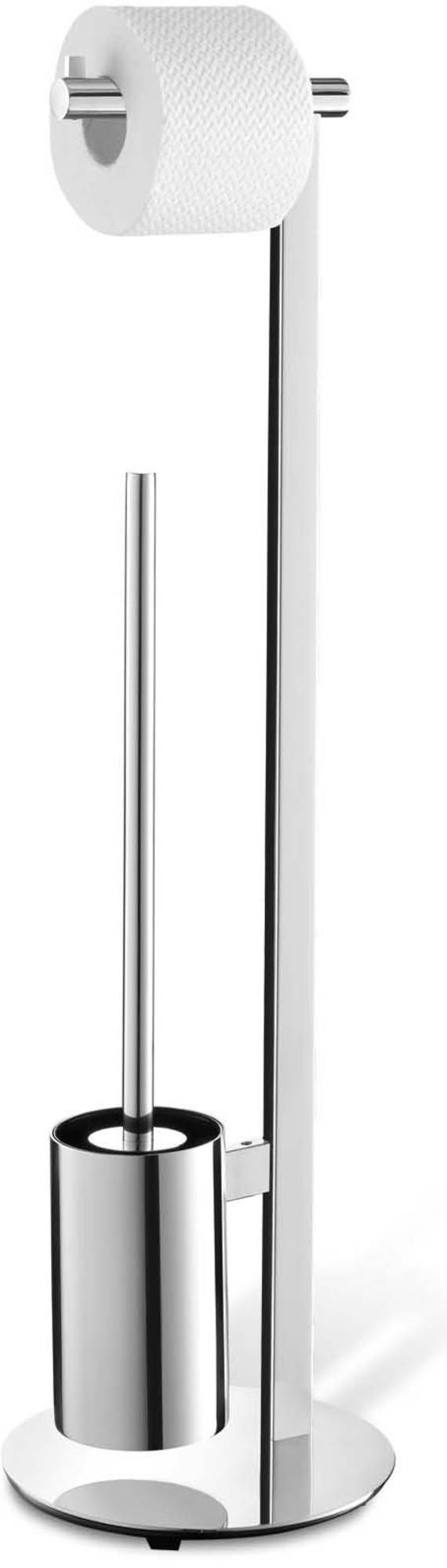 ZACK Scala Toiletbutler - Zilver - Rvs - 71x21x10cm