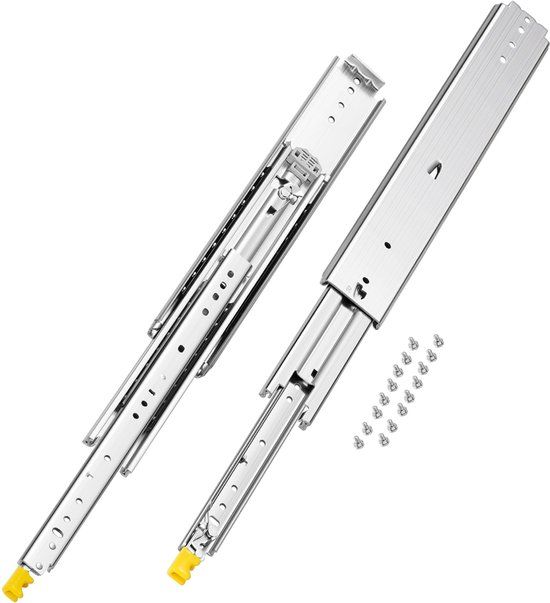 VEVOR 1 Paar 508cm Ladegeleiders Met Soft-Close Kogellagers, Volledig Uittrekbaar