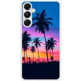 Samsung Galaxy A25 Palmiers colores Verstevigd hoesje met sublimatie bedrukking